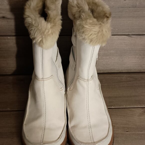 Merrell Decora Chant Women Snow Boots J48428 Size 8.5 White Faux Leather - Picture 6 of 16